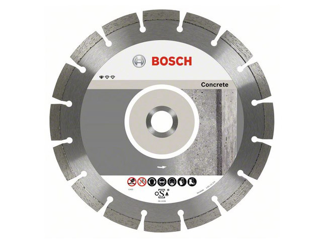 Алмазный круг 180х22 мм по бетону сегмент. STANDARD FOR CONCRETE BOSCH ( сухая резка)