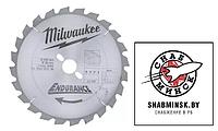 Диск пильный для циркулярок 190/30 Z24 дерево, MILWAUKEE