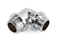 Колено нар.- нар. 1/2" с ограничителем, ХРОМ General Fittings