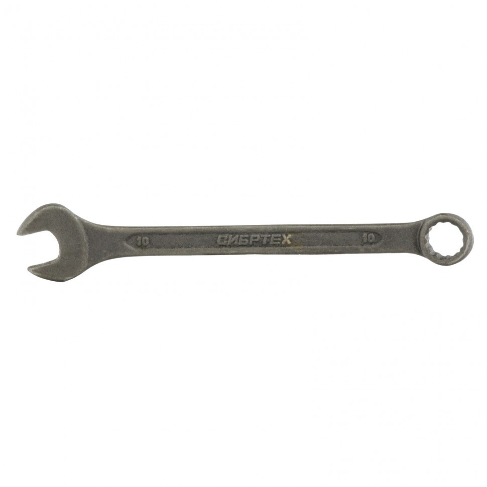 Ключ комбинированный, 10 мм, CrV, фосфатированный, ГОСТ 16983 Сибртех - фото 1 - id-p197451646