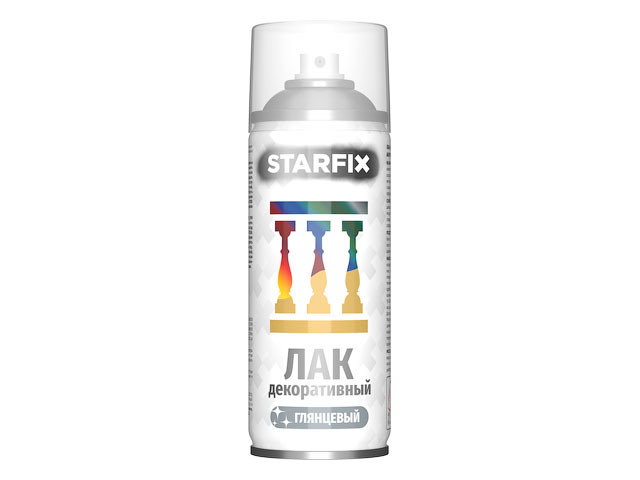 Лак декоративный акриловый прозрачный STARFIX 520мл - фото 1 - id-p197454670