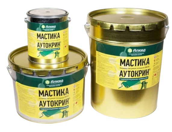 Мастика "Аутокрин" МБПХ битумно-полимерная холодная 2,5 кг - фото 1 - id-p197454695