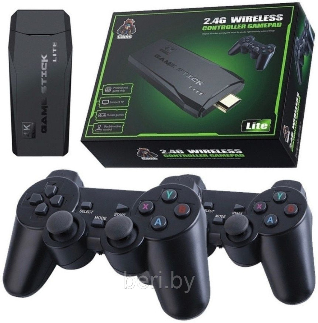 Игровая приставка Game Stick Lite 4К HDMI 64Gb 20000+ 2 беспроводных джойстика - фото 3 - id-p197496752