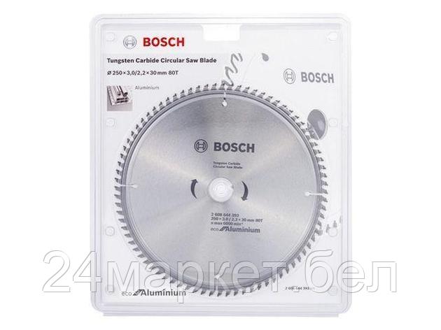 BOSCH Китай Диск пильный 250х30 мм 80 зуб. универсальный ECO ALUMINIUM BOSCH (твердоспл. зуб), фото 2