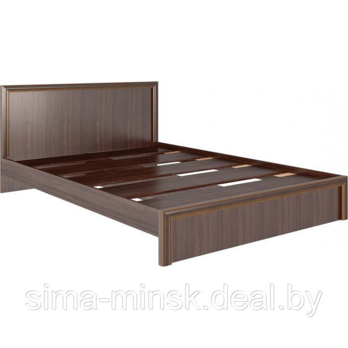 Кровать с настилом и спинкой стандарт Беатрис Модуль-6 1600х2000 Орех Гепланкт - фото 1 - id-p197493324