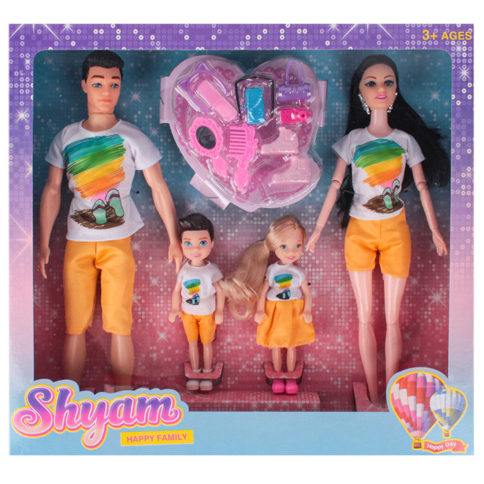 Куклы "Семья" в наборе, с аксессуарами