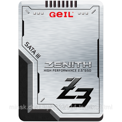 GEIL Zenith Z3 256GB SSD, 2.5 7mm, SATA 6.0Gb/s, 3D NAND, Read/Write: 520 / 470 MB/s, S - фото 1 - id-p197496346