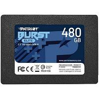 Patriot BURST ELITE 480GB SSD, 2.5 7mm, SATA 6Gb/s, Read/Write: 450/320 MB/s, Random Read/Write IOPS 40K/40K