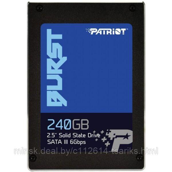 PATRIOT BURST 240GB SSD, 2.5 7mm, SATA 6Gb/s, Read/Write: 550 / 500 MB/s, Random Read/Write IOPS 80K/60K EAN: - фото 1 - id-p179850150