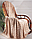 Плед флисовый Премиум 200 х 220 см (Северная Осетия) Рисунок "Волна" Цвета микс, фото 2