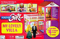 Домик для кукол My Lovely Villa 6982A ; 4 варианта сборки 81 x 82 x 40,5 см