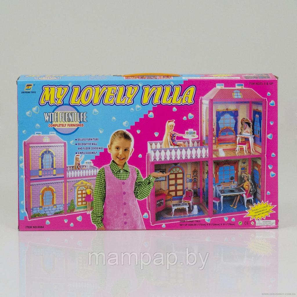 Домик для кукол My Lovely Villa 6984, 2 этажа; 3 комнаты - фото 2 - id-p197514815
