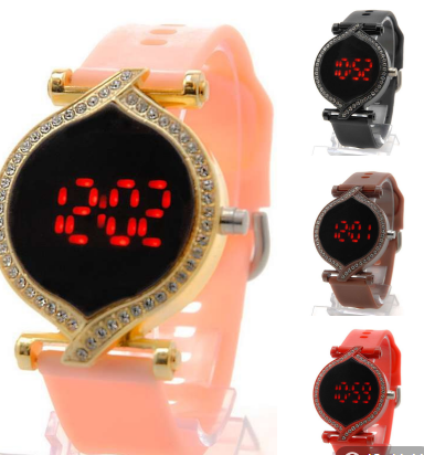 Женские электронные часы светодидные LED F3041G - фото 1 - id-p197418996