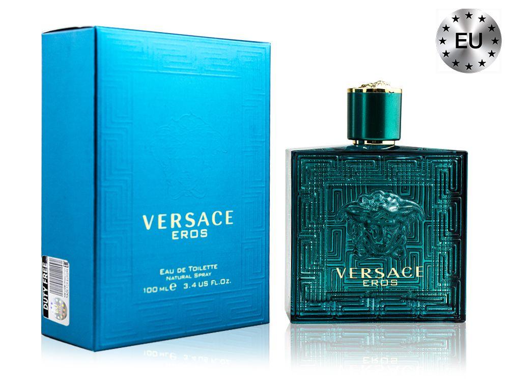 Eros туалетная вода. Versace Eros мужской 100 мл. Versace Eros туалетная вода 100 мл. Духи мужские Версаче Эрос 100. Versace Eros men m 100ml.