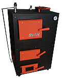 Пиролизный котел SVAH 15 длительное горение 12-30 ч. с форсункой и шамотом газогенератор 6мм, фото 3