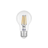 Лампа LED E27 8Вт прозрачный филамент GLDEN-A60S-B
