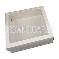 Коробка универсальная крышка с вклееным окном Белая (Россия, 150х150х50 мм) 0000005368