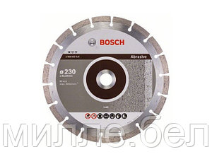 Алмазный круг 230х22,23 мм по абразив. матер. сегмент. Standard for Abrasive BOSCH ( сухая резка)