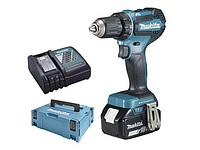 Аккум. дрель-шуруповерт MAKITA DDF 485 RAJ MAKPAC (18.0 В, 2 акк., 2.0 А/ч Li-Ion, 2 скор., 50 Нм, шурупы до