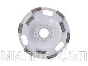 Алмазная чашка 125х22,23 мм по бетону двурядная EXPERT FOR CONCRETE BOSCH ( для быстрого шлифования)