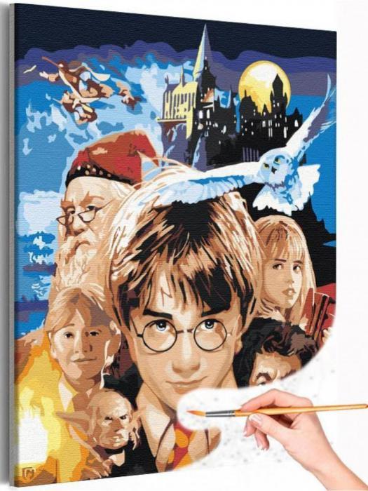 Картина по номерам на холсте гарри поттер Harry Potter 40х50 - фото 1 - id-p197522739