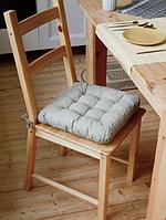 Подушка на стулья с завязками 40х40 сидушка квадратная