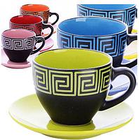 Кружки для чая кофе LORAINE 30451 керамический чайный кофейный набор чашек подарочный