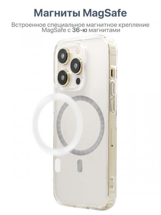 Прозрачный чехол Magsafe на iphone 14 Pro силиконовый бампер для айфон 14 про - фото 3 - id-p197523229