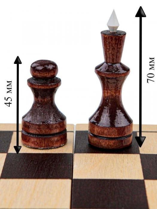 Шахматы деревянные подарочные для детей и взрослых большие - фото 3 - id-p197523320