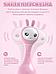 Развивающая интерактивная музыкальная детская игрушка Умный зайка заяц зайчик для девочек розовый, фото 4
