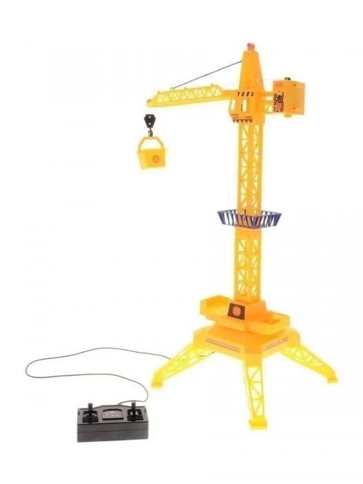 Игрушечный подъемный кран игрушка радиоуправляемая на пульте строительный большой детский - фото 8 - id-p197523362