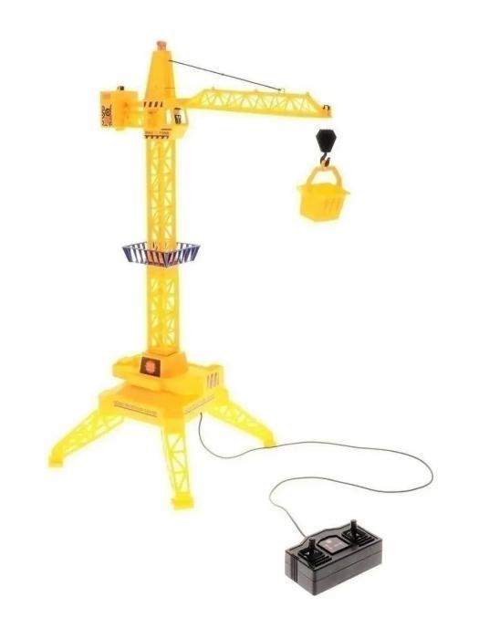 Игрушечный подъемный кран игрушка радиоуправляемая на пульте строительный большой детский - фото 10 - id-p197523362