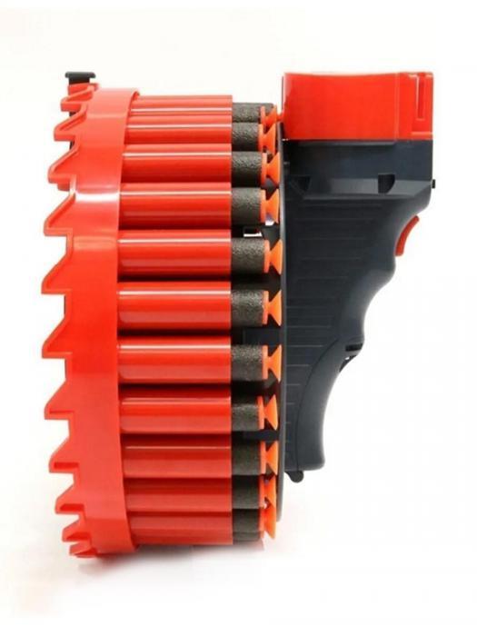 Игрушка для мальчика бластер типа Nerf Нерф детский игрушечный пистолет пулемет автомат на пульках - фото 3 - id-p197523373
