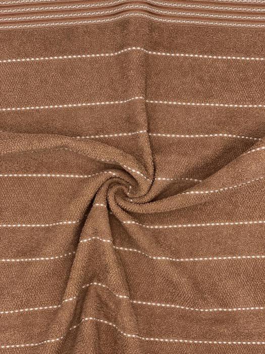 Набор полотенец для ванной махровые банные коричневый бежевый подарочный комплект в баню 4 штуки - фото 7 - id-p197523384