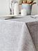Скатерть тканевая на стол прямоугольная праздничная однотонная серая рогожка для кухни 120x150, фото 4