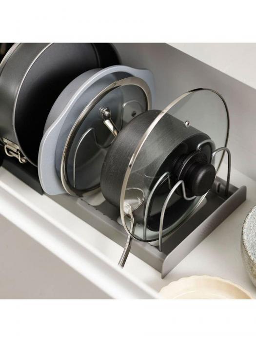 Органайзер для кухни подставка держатель кухонный для крышек сковородок посуды - фото 3 - id-p197523430