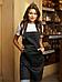 Фартук кухонный женский поварской рабочий для мастера маникюра официантов на кухню непромокаемый черный, фото 3