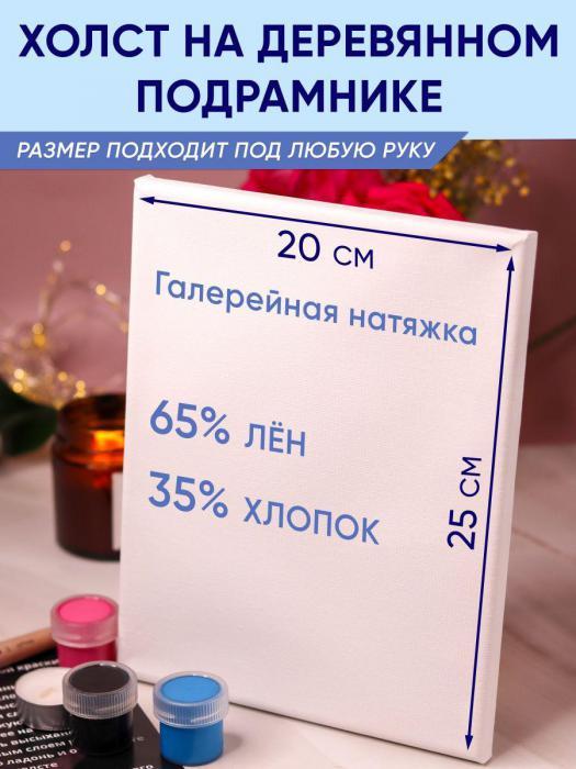 Подарочный набор подруге другу для рисования творчества влюбленных отпечатки рук на холсте - фото 3 - id-p197523450