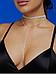 Бижутерия украшения на шею женская VS22 чокер со стразами Колье Ожерелье Цепочка Подвеска, фото 3