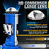 Яркая линзованная Led лампа H4 светодиодная лампочка 6000K 15000LM 100вт (2шт) Canbus, фото 3
