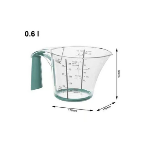 Мерный стакан Loft 0.6 л, прозрачный/зеленый - фото 2 - id-p197539041