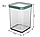 Контейнер для хранения Loft Premium 1 л квадрат, прозрачный/зеленый, фото 2