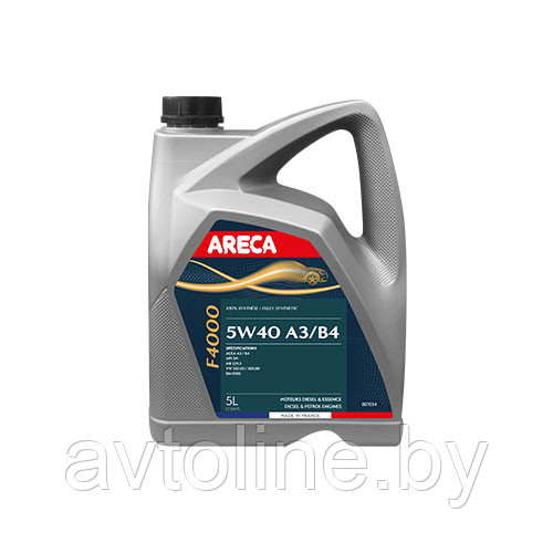 Масло моторное ARECA 5W40 F4000 (5л)