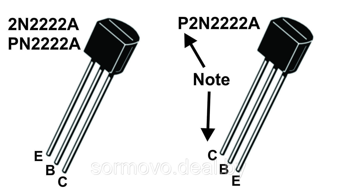 2N2222A CTK Биполярный транзистор NPN, 40 В, 0,6 А, TO-92 - фото 1 - id-p197569198