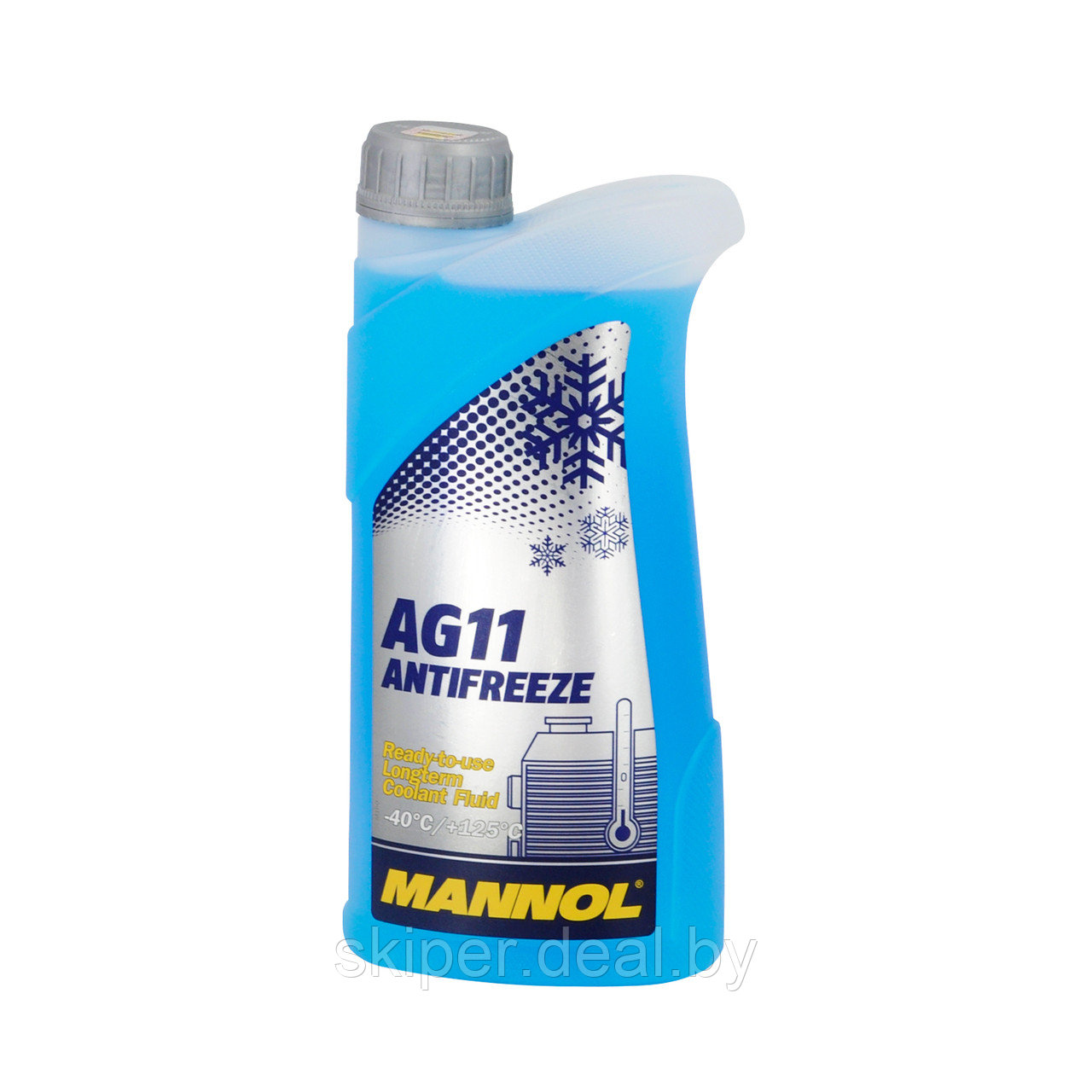 Жидкость охлаждающая низкозамерзающая Mannol Antifreeze AG11-40 1,08 кг (1 л) синий - фото 1 - id-p195482263