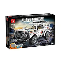 Конструктор T2004 OffRoad Adventure Белый внедорожник иннерционный, 769 деталей