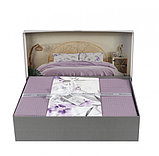 Турецкий постельный комплект "KARTEKS" с вафельным пледом DORA-03 р.евро, фото 6