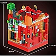 Конструктор LB616 Minecraft Красная крепость с Led подсветкой, 528 деталей, фото 3