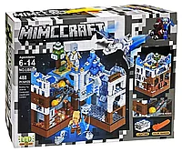 Конструктор LB608 Minecraft Сражение за белую крепость с Led подсветкой, 488 деталей