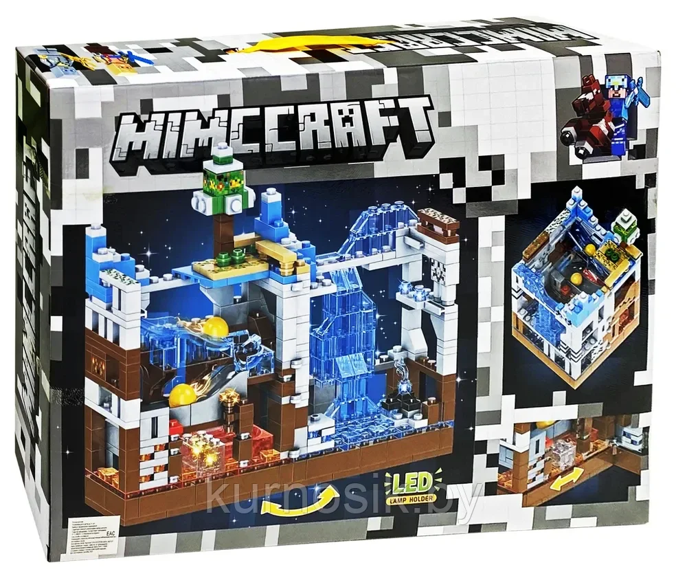 Конструктор LB608 Minecraft Сражение за белую крепость с Led подсветкой, 488 деталей - фото 4 - id-p197607555